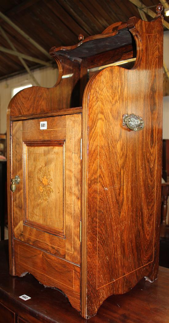 Victorian rosewood marquetry coal purdonium